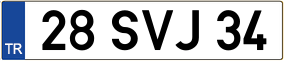 Truck License Plate